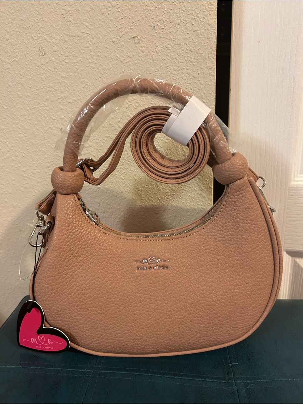 Mia & Olivia Hobo Bag in Blush